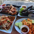seafood at beach